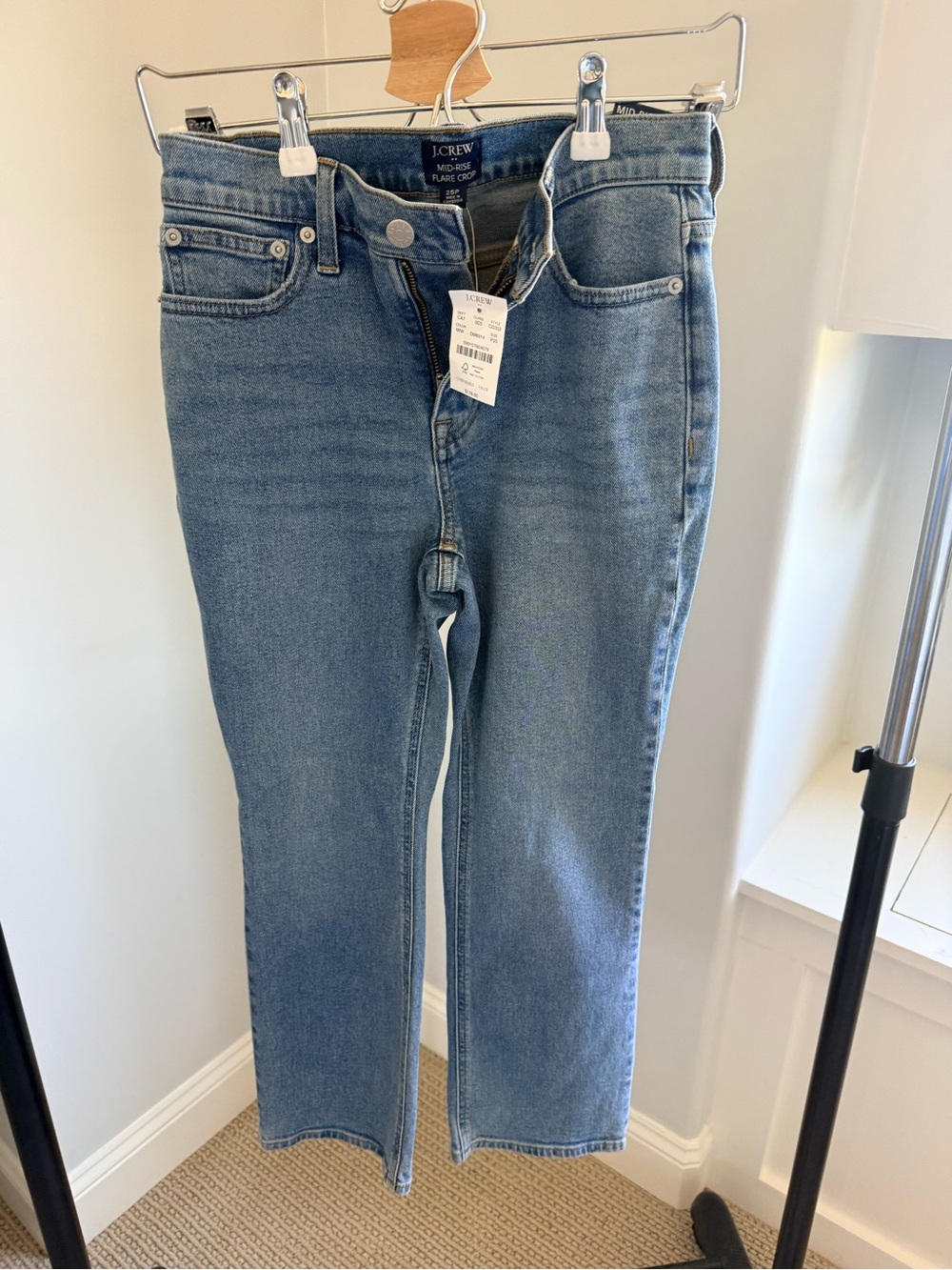 J. Crew Straight-Leg Women’s Jeans in Medium Blue Wash